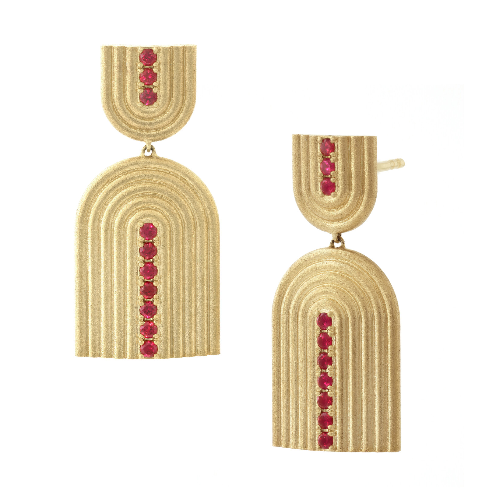 Baxter Moerman Ruby Aura Drop Earrings