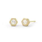 Baxter Moerman Hex Diamond Stud Earrings