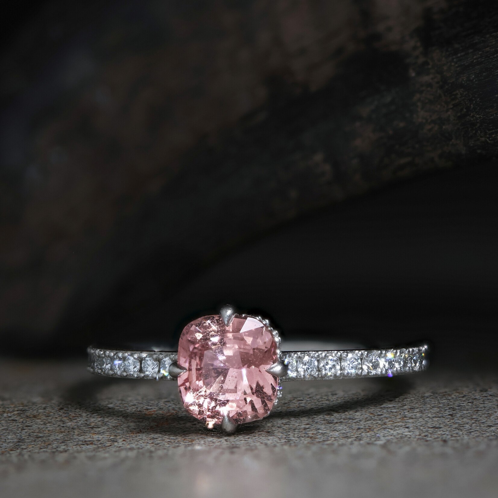 Baxter Moerman Celeste Ring with Padparadscha Sapphire