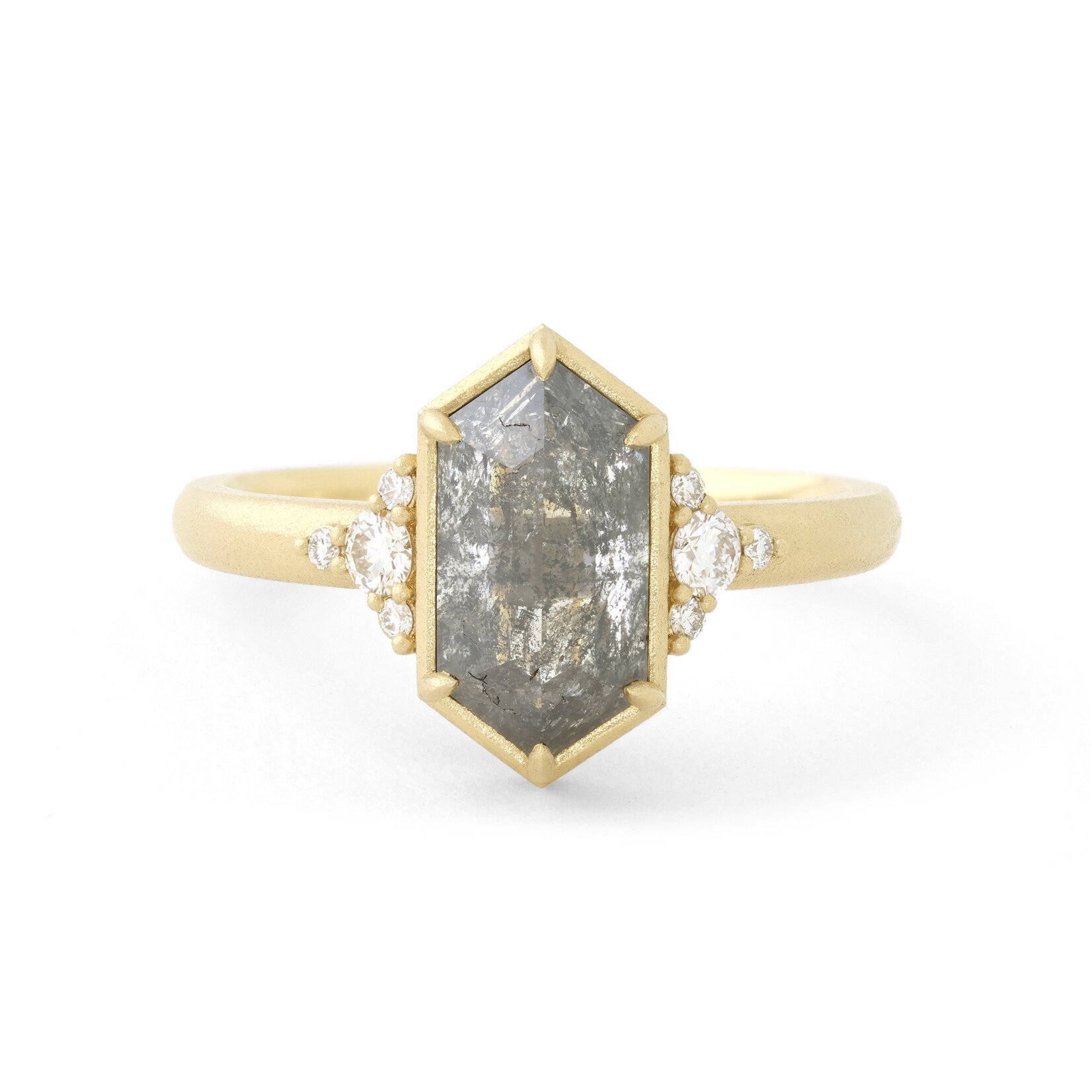 Baxter Moerman Maddie Ring with Rose Cut Hex Diamond