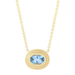 Baxter Moerman Ripple Necklace with Aquamarine
