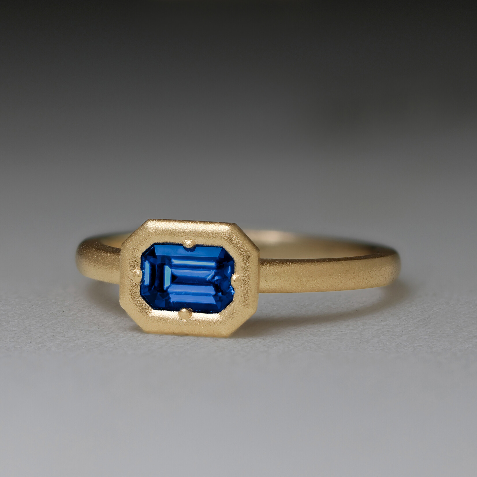 Baxter Moerman Anika Ring with Blue Sapphire
