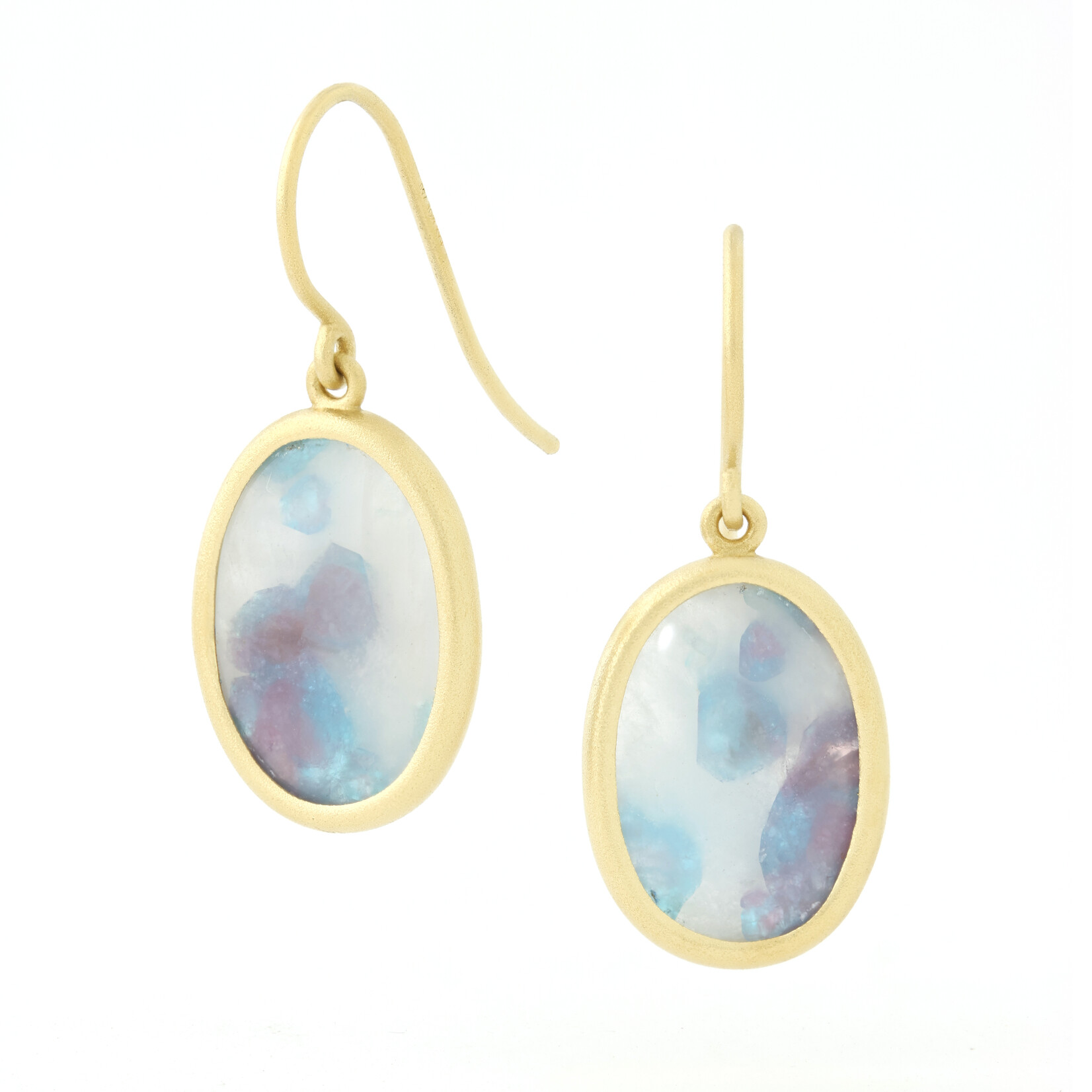 Baxter Moerman Paraiba Tourmaline in Quartz Drop Earrings