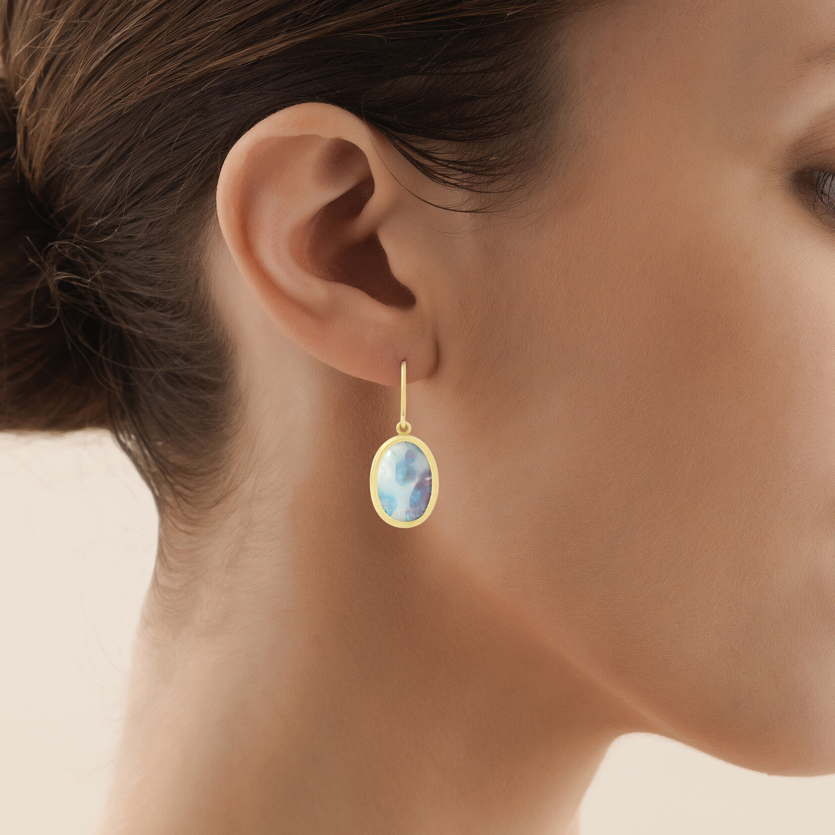 Baxter Moerman Paraiba Tourmaline in Quartz Drop Earrings