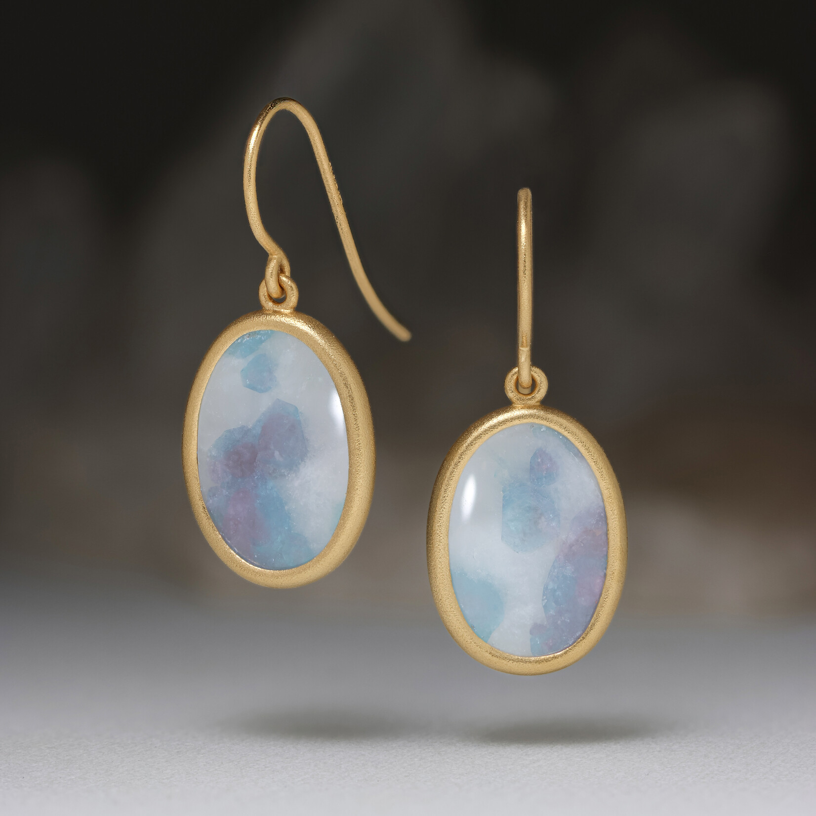 Baxter Moerman Paraiba Tourmaline in Quartz Drop Earrings