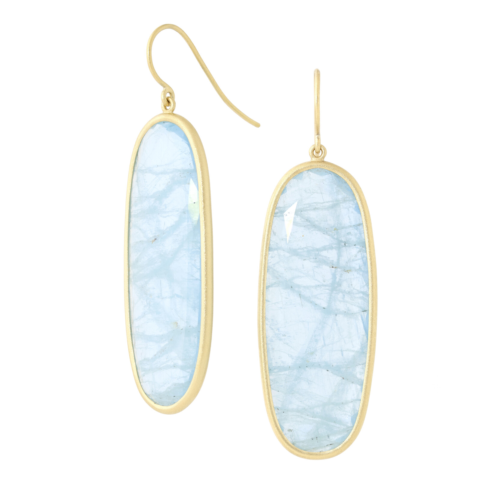 Baxter Moerman Faceted Aquamarine Drop Earrings