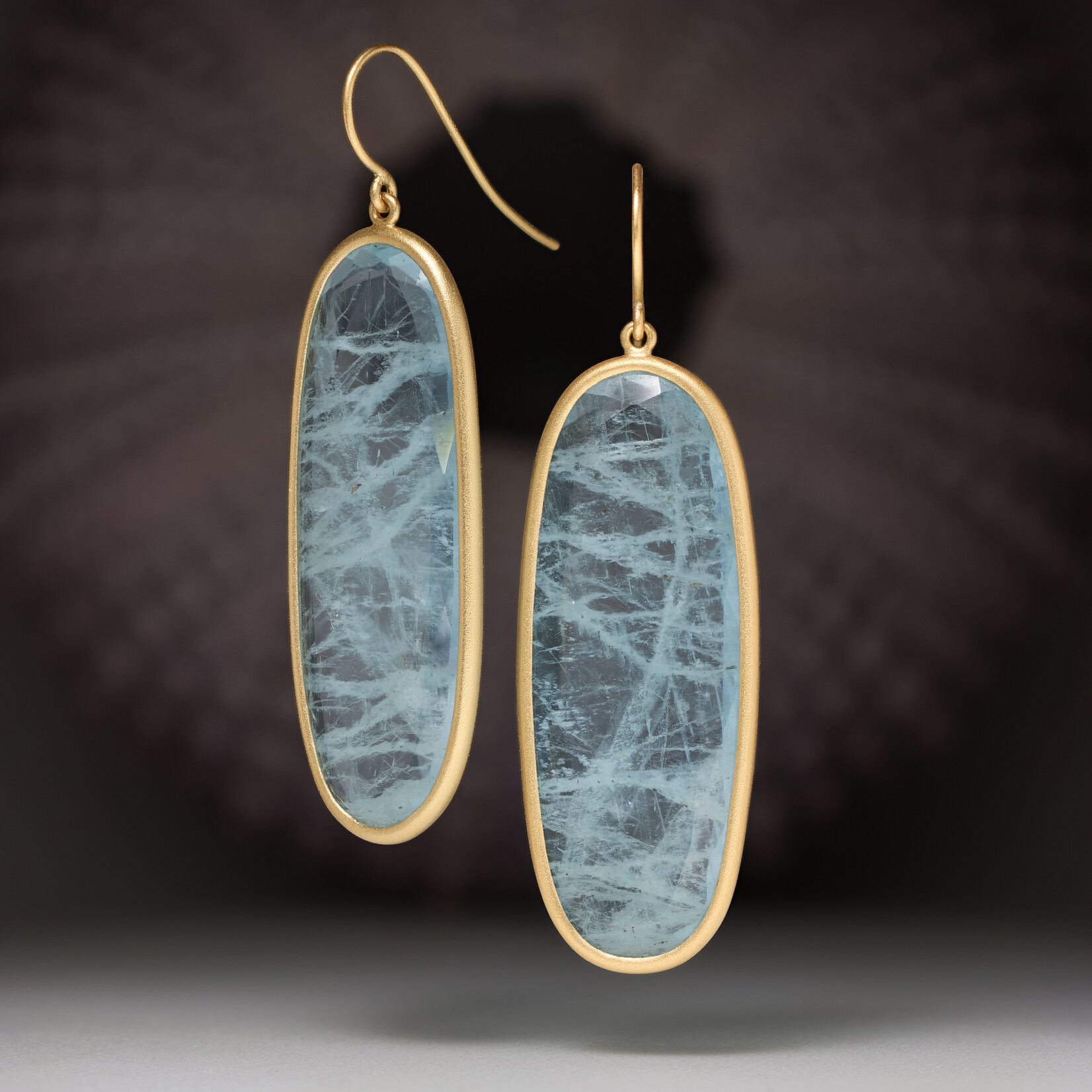 Baxter Moerman Faceted Aquamarine Drop Earrings