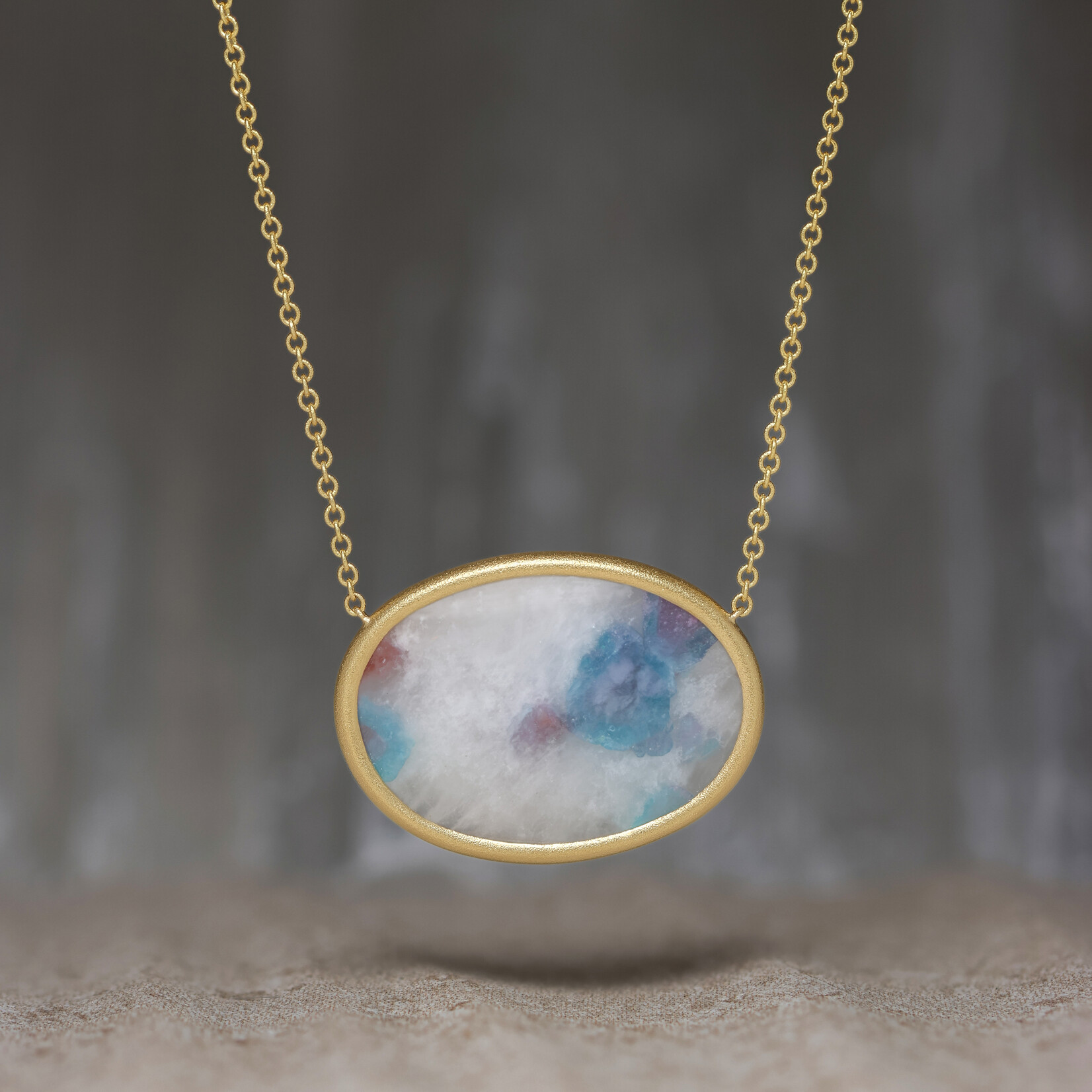 Baxter Moerman Paraiba Tourmaline in Quartz Necklace