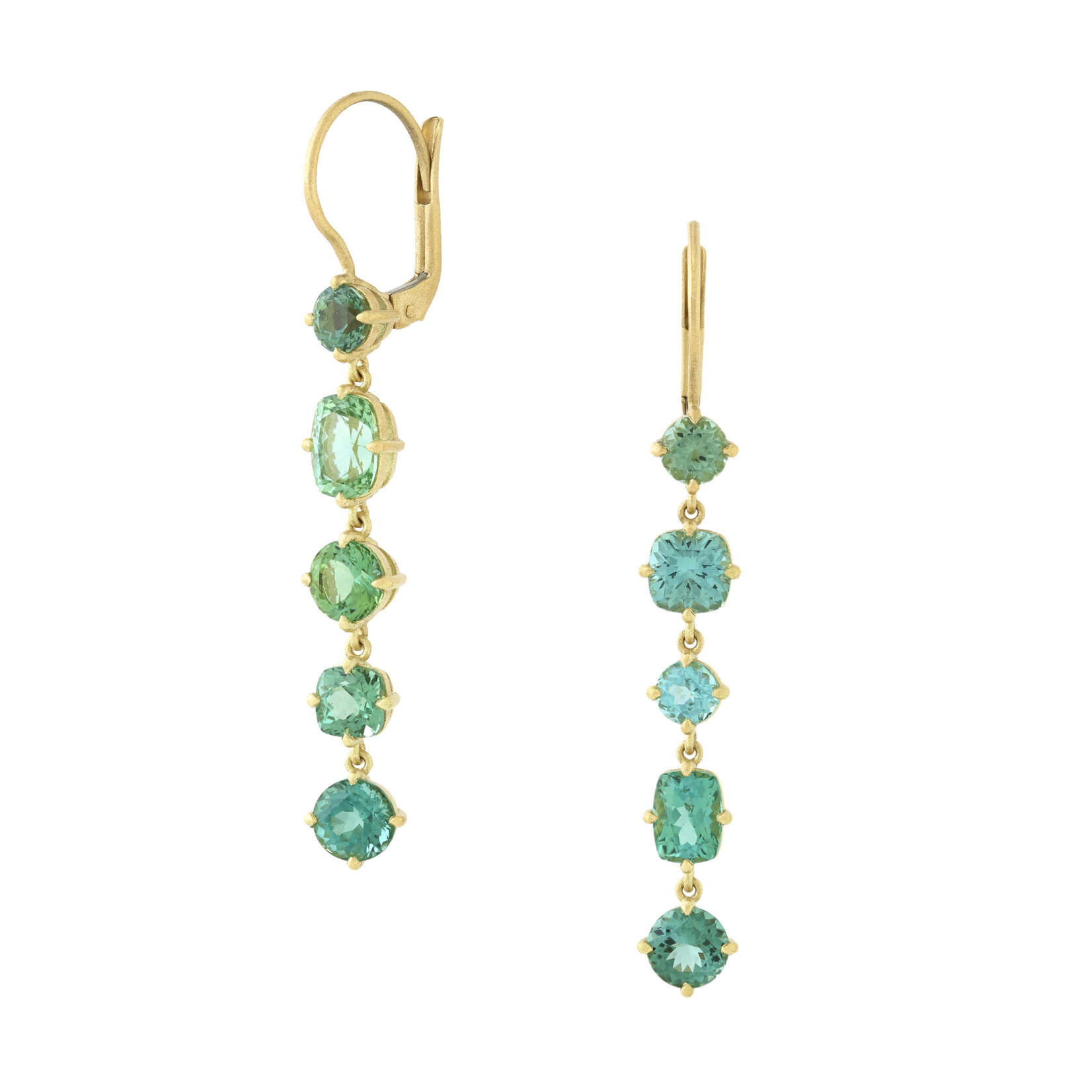 Baxter Moerman Chroma Drop Earrings with Mint Tourmaline