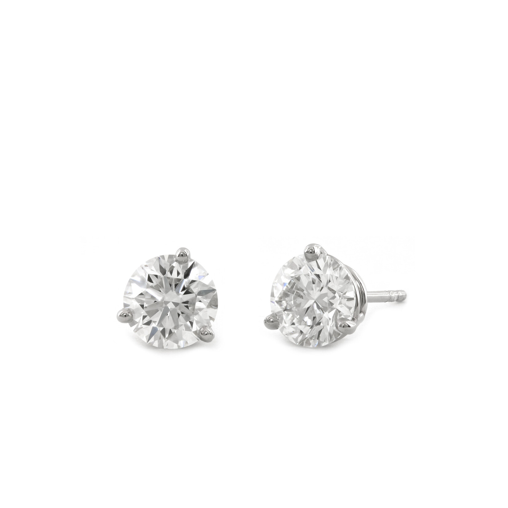 Baxter Moerman Diamond Stud Earrings Platinum - 1.60ctw