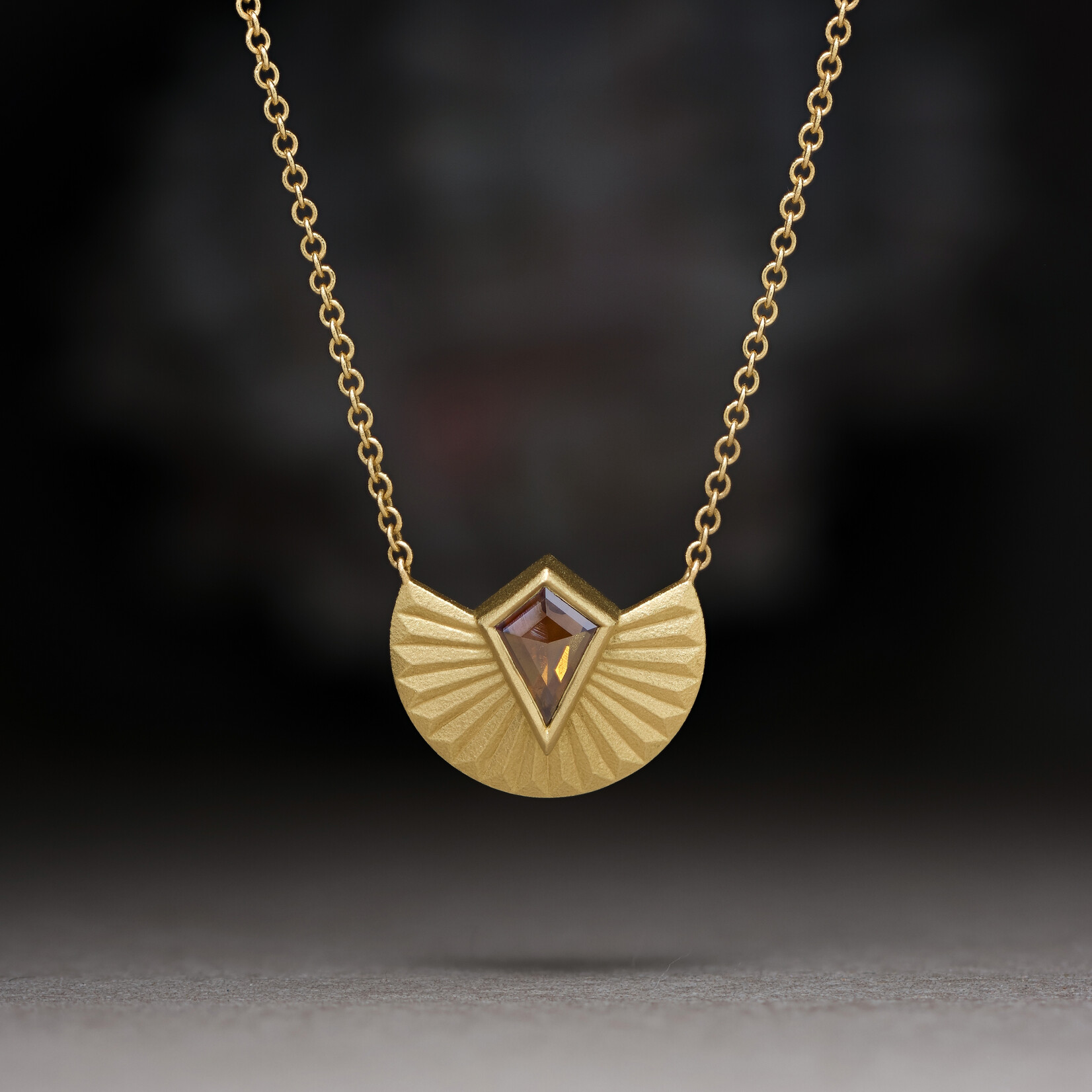 Baxter Moerman Phoenix Necklace with  Cognac Rose Cut Diamond