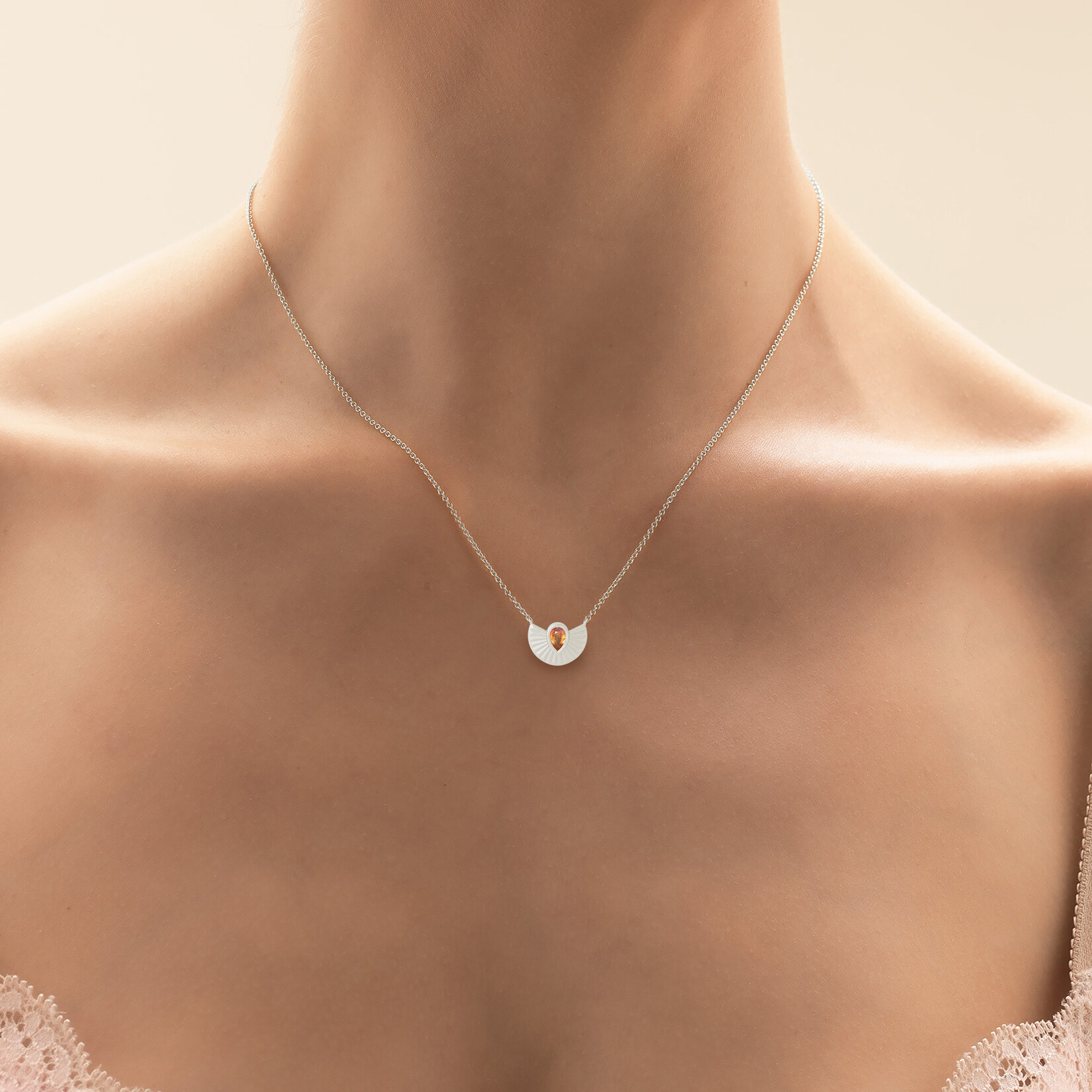 Baxter Moerman Phoenix Necklace with Pear Sapphire