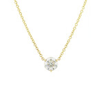 Baxter Moerman Diamond Solitaire Necklace with 1.00 carat in 18K Yellow Gold