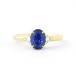 Baxter Moerman Maddie Ring with Blue Sapphire