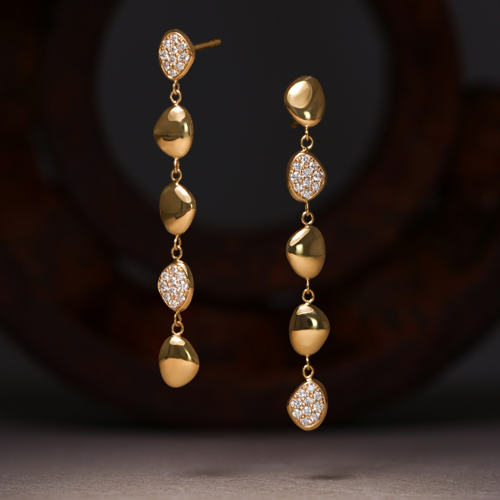 Piedras Diamond Dangle Earrings