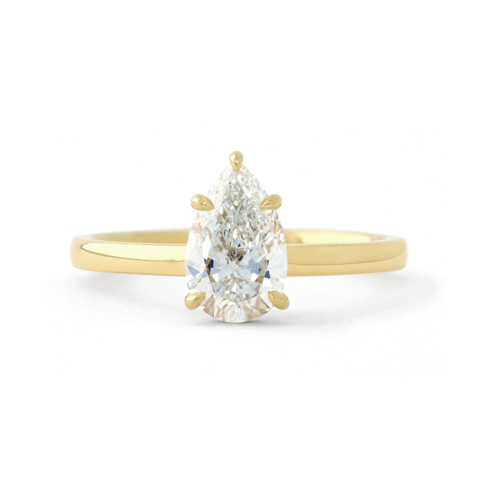 Baxter Moerman Gwen Ring with Pear Diamond