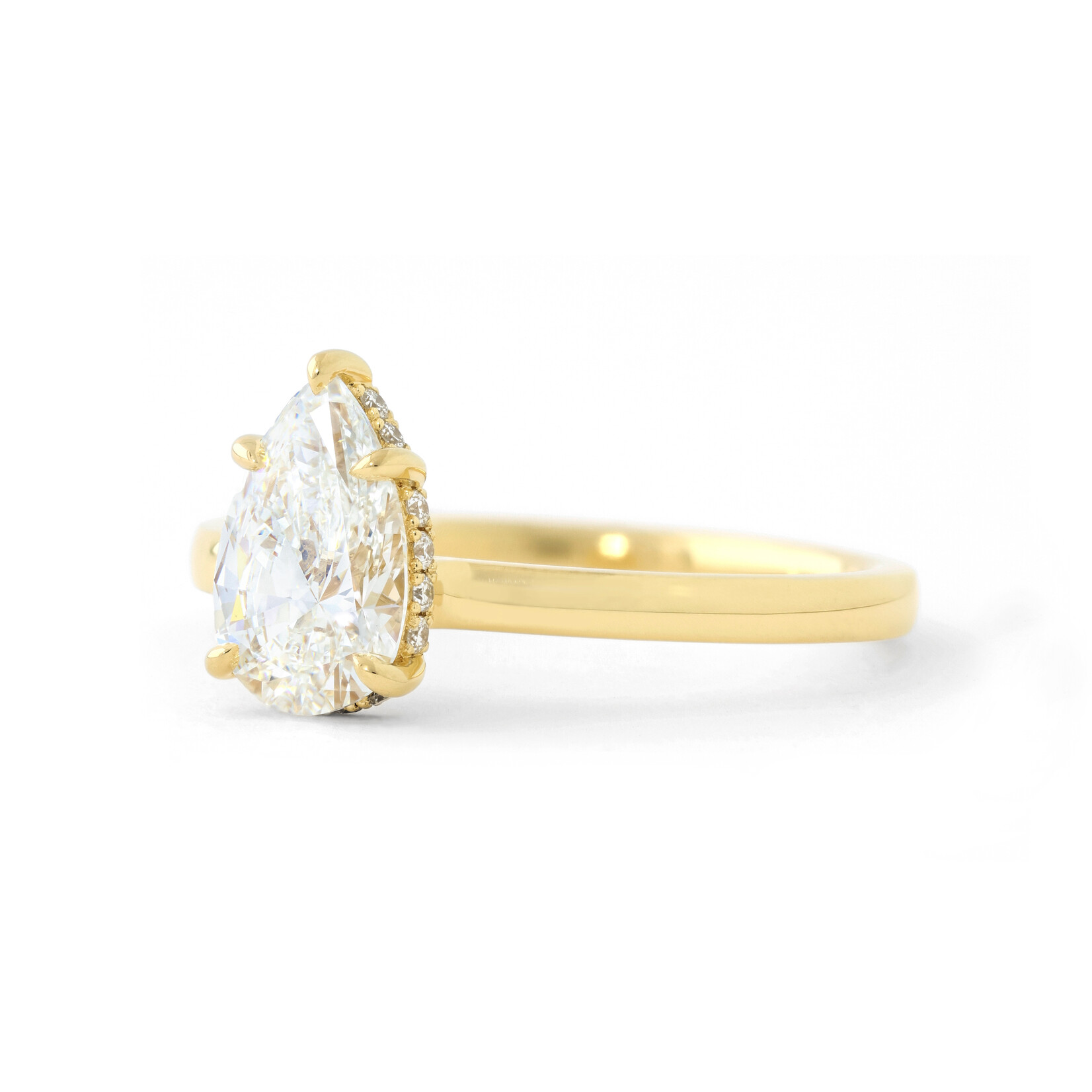 Baxter Moerman Gwen Ring with Pear Diamond