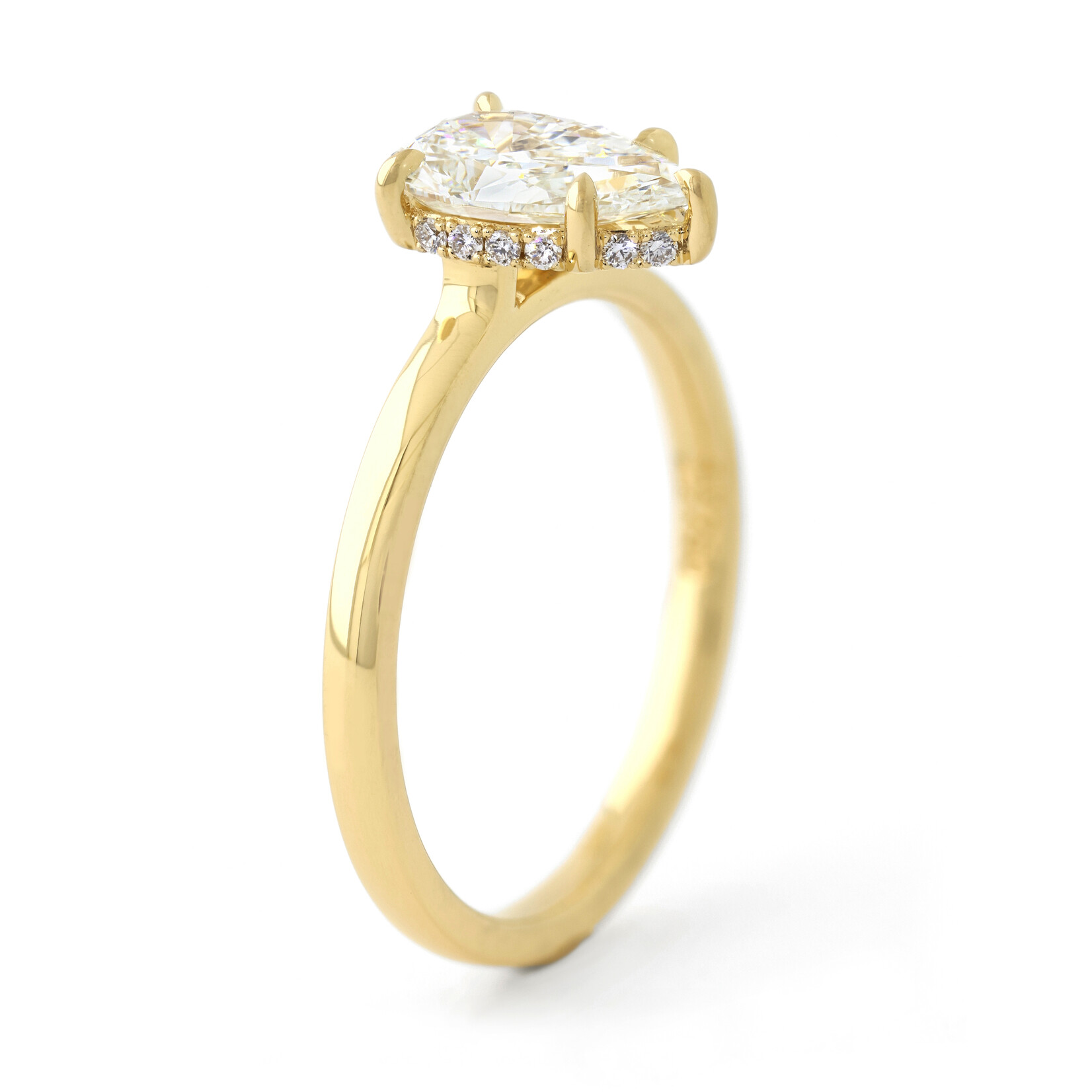 Baxter Moerman Gwen Ring with Pear Diamond