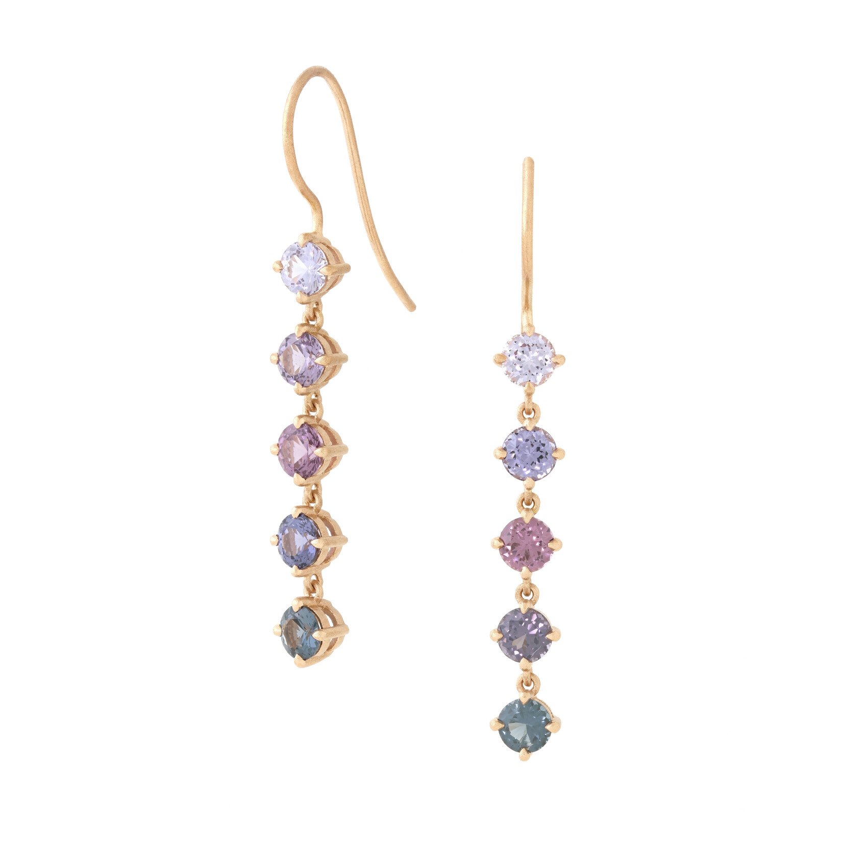 Baxter Moerman Chroma Drop Earrings with Ombré Spinel