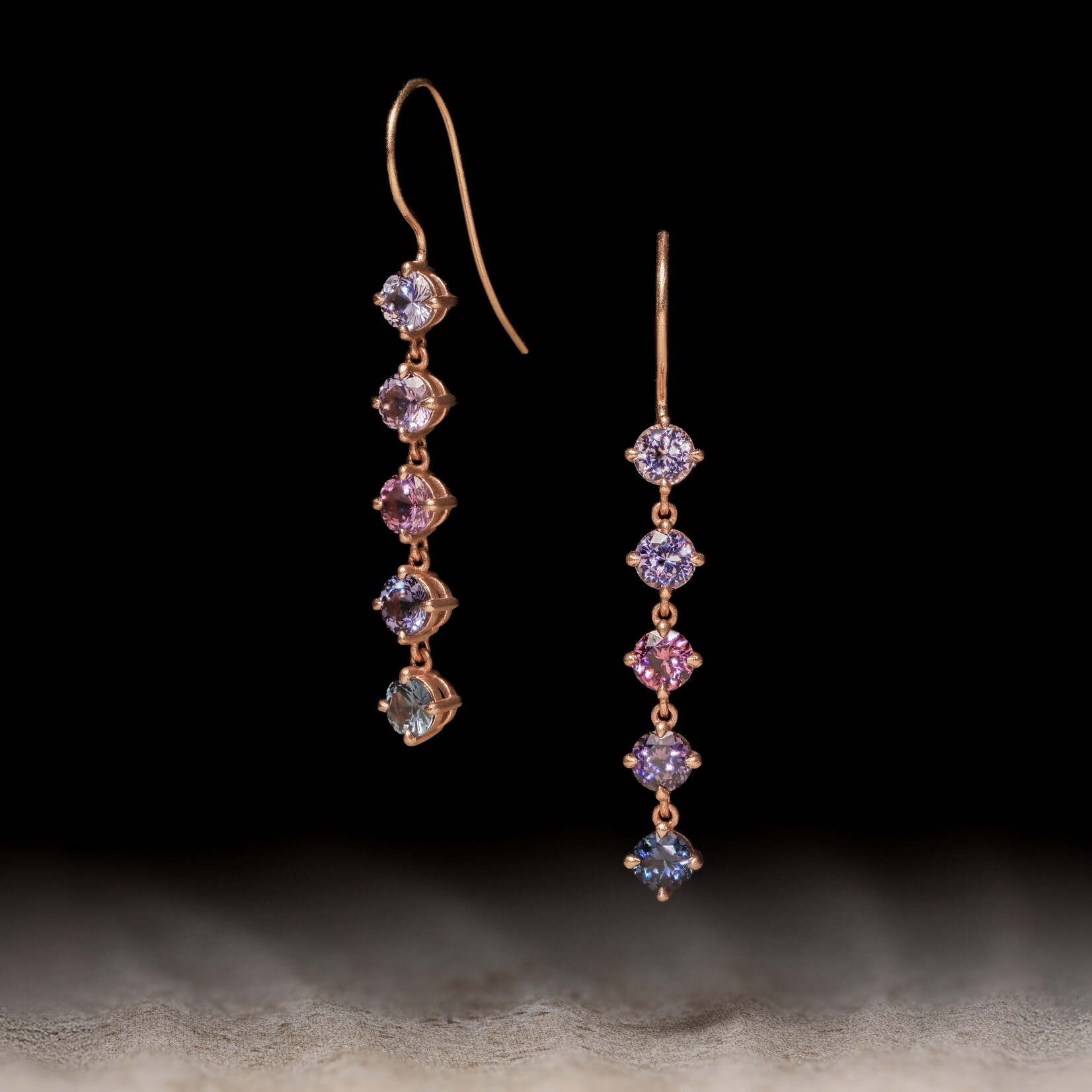 Baxter Moerman Chroma Drop Earrings with Ombré Spinel