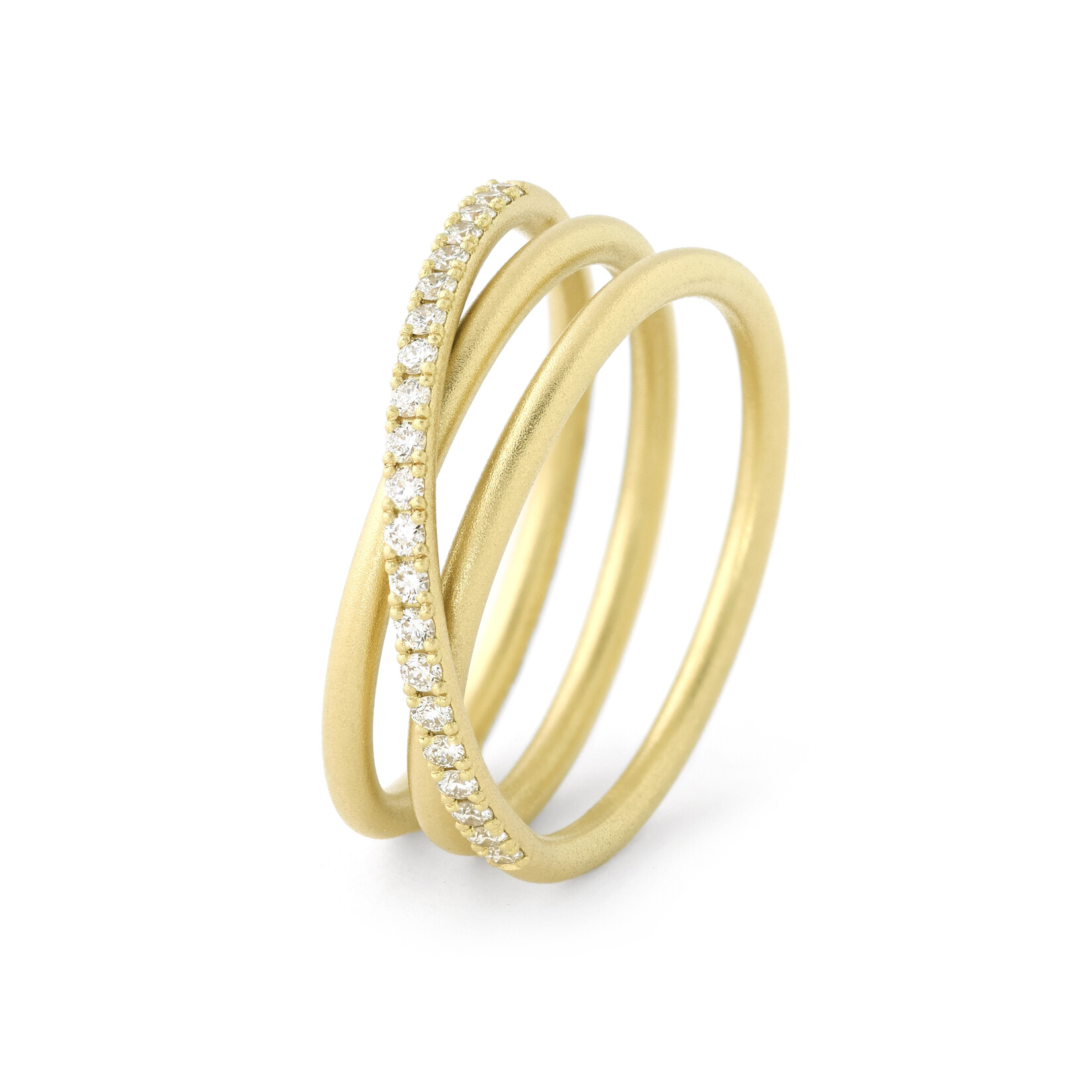 Baxter Moerman Coil Ring with Diamonds