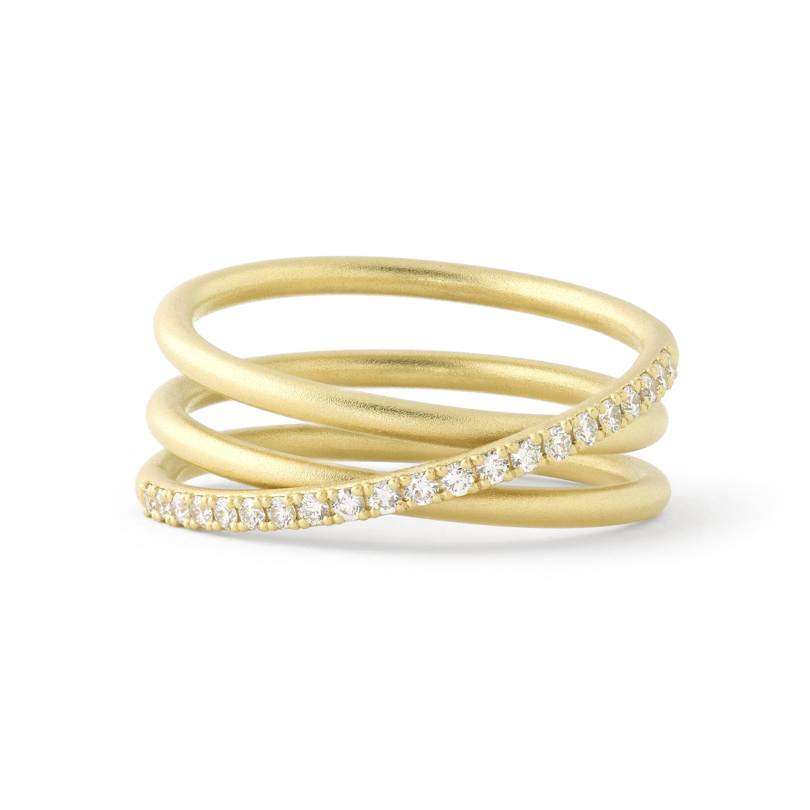 Baxter Moerman Coil Ring with Diamonds