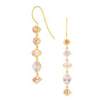 Baxter Moerman Chroma Drop Earrings with Peach Sapphires