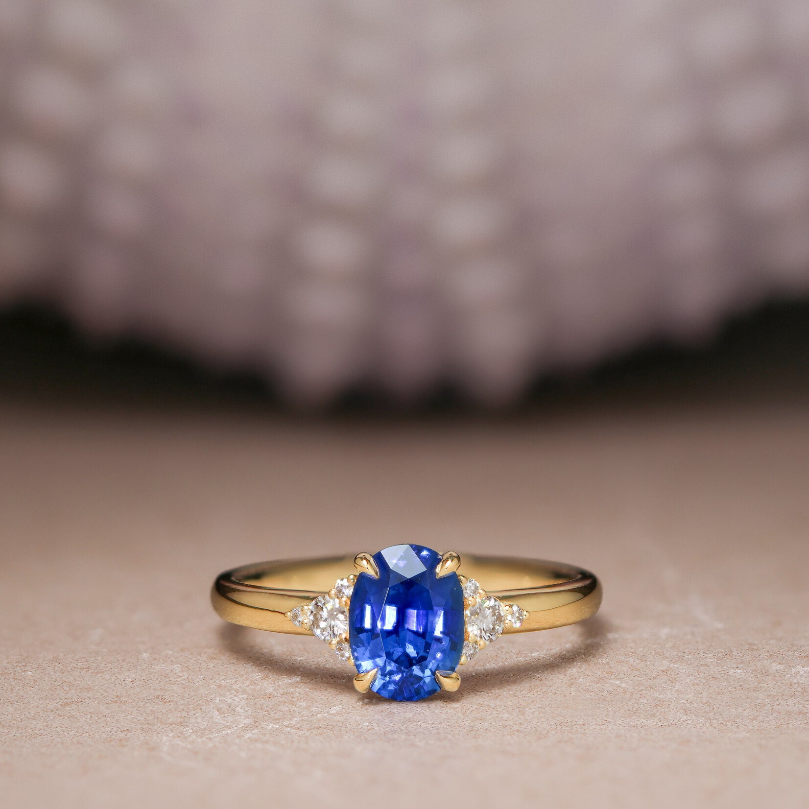 Baxter Moerman Maddie Ring with Blue Sapphire