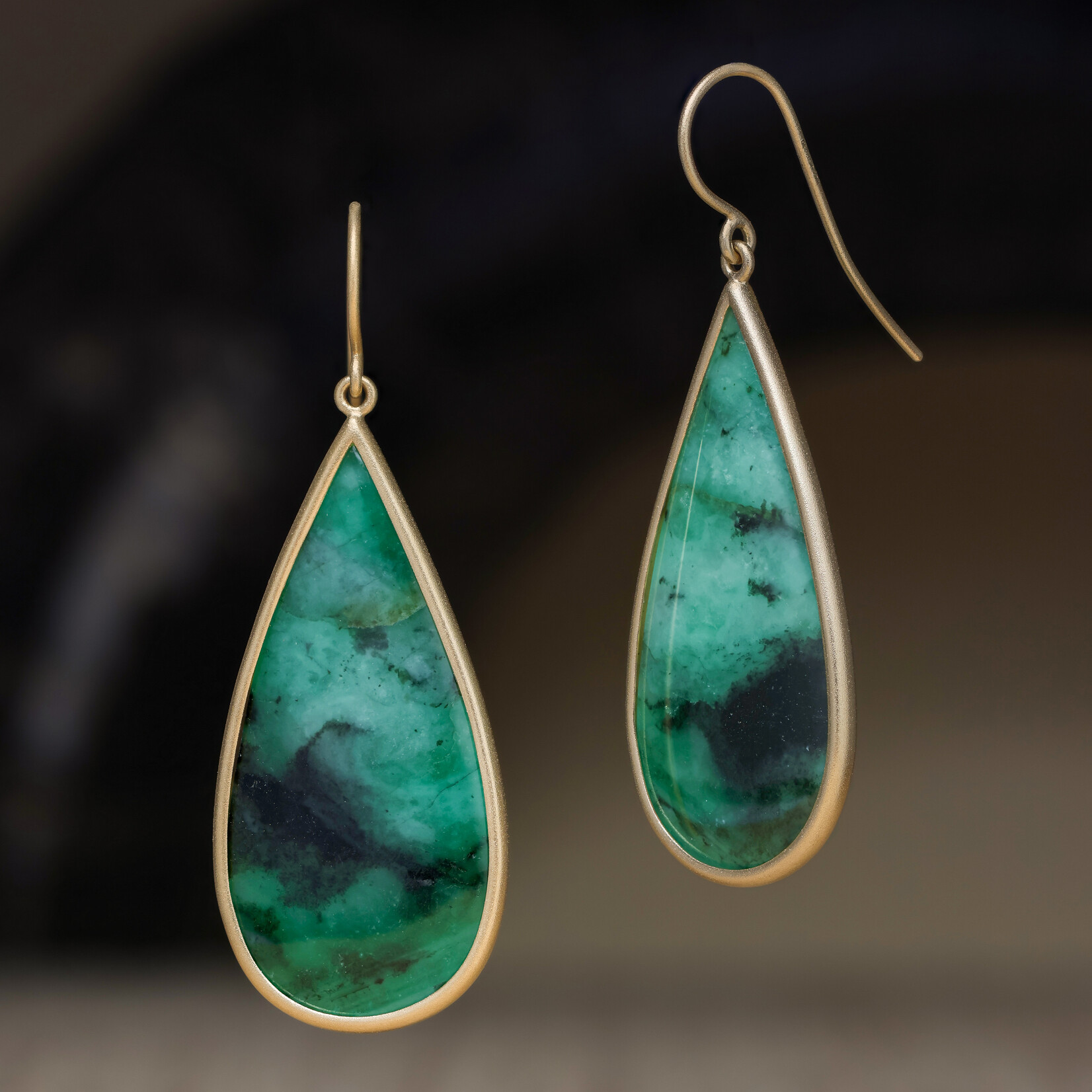Baxter Moerman Emerald Drop Earrings