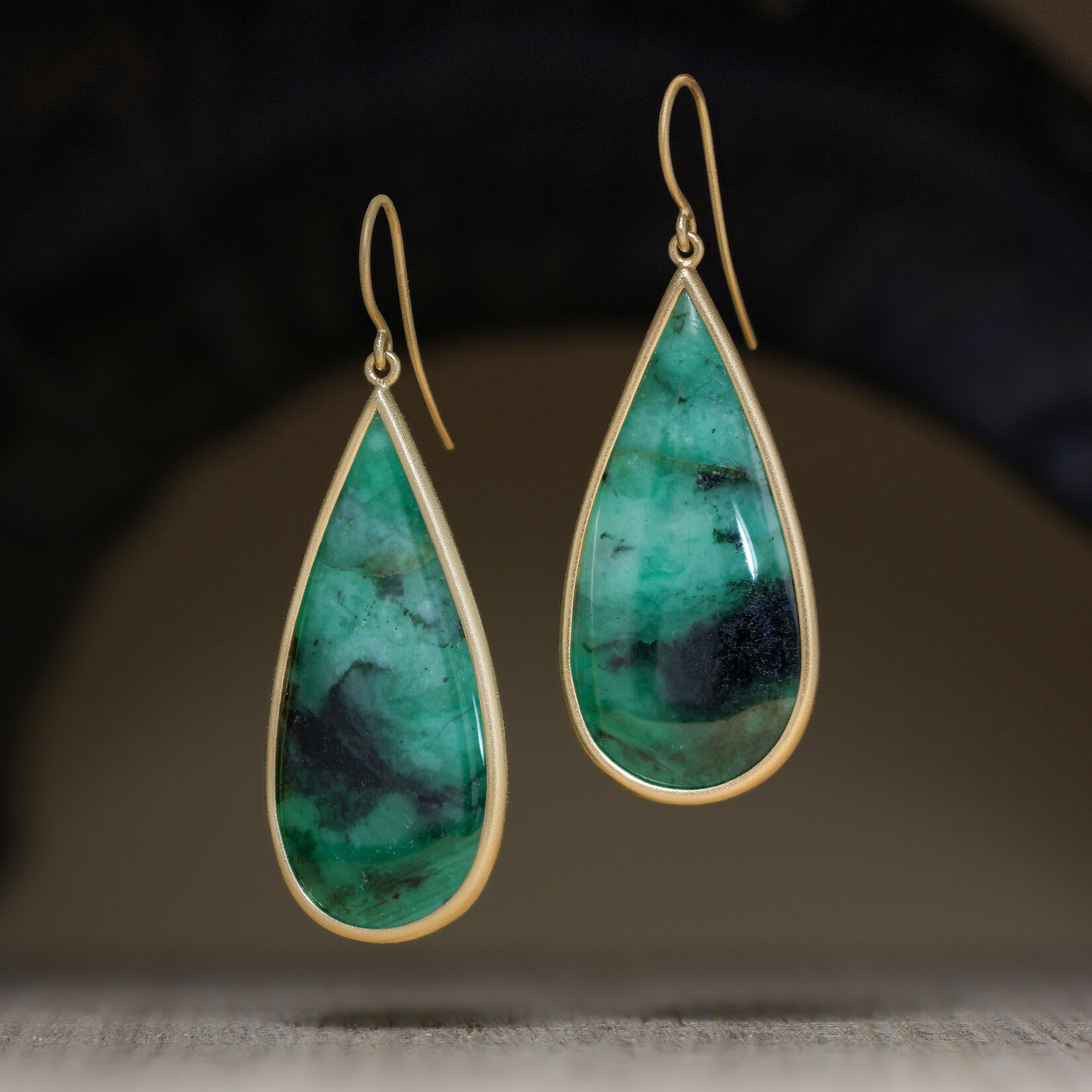 Baxter Moerman Emerald Drop Earrings
