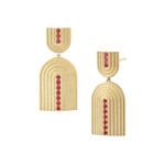 Baxter Moerman Ruby Aura Drop Earrings