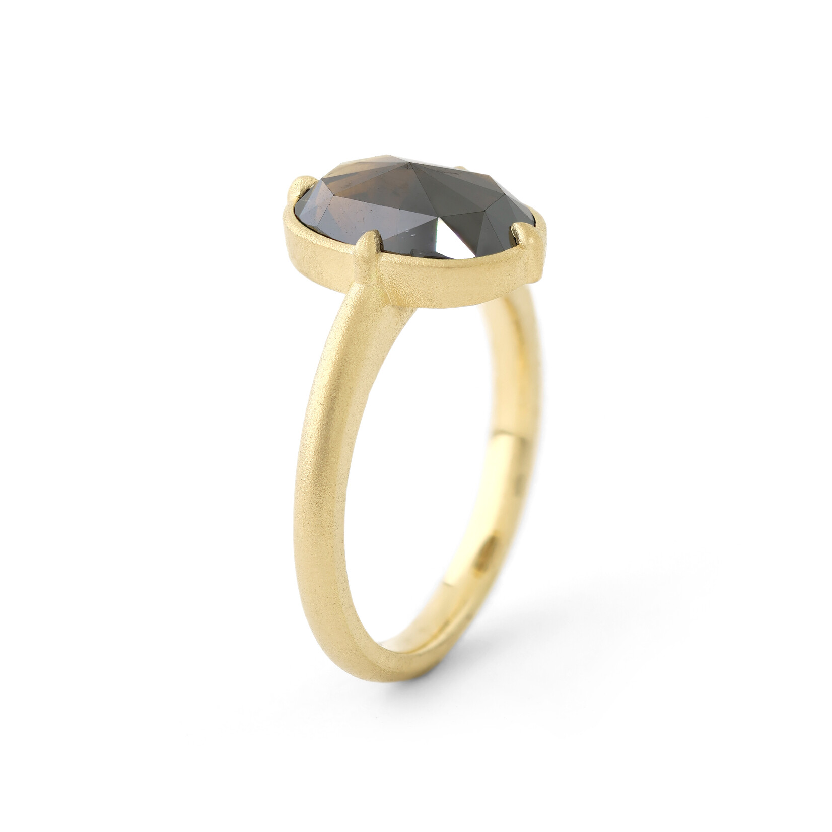 Baxter Moerman Quinn Ring with Cognac Rose Cut Diamond