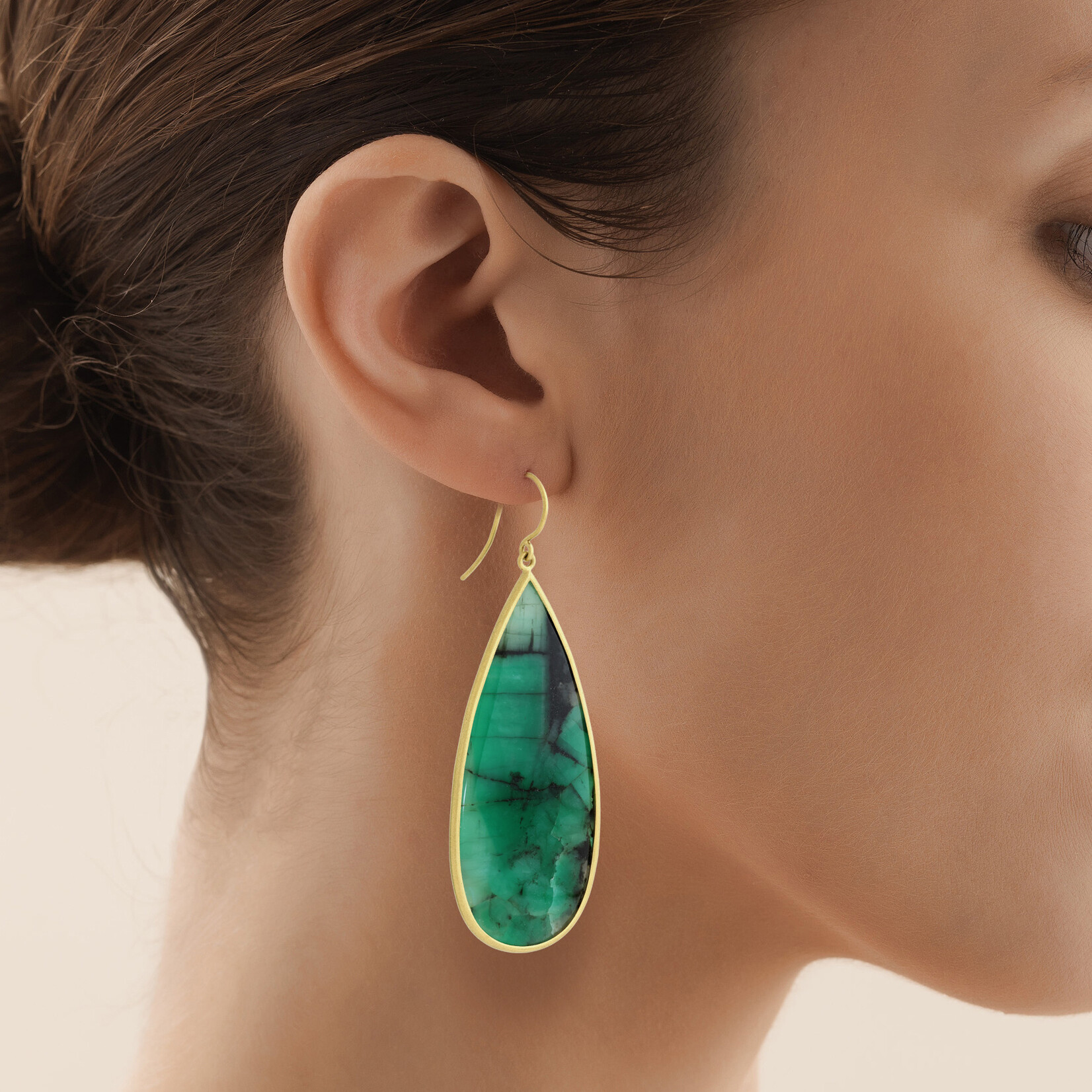Baxter Moerman Emerald Drop Earrings
