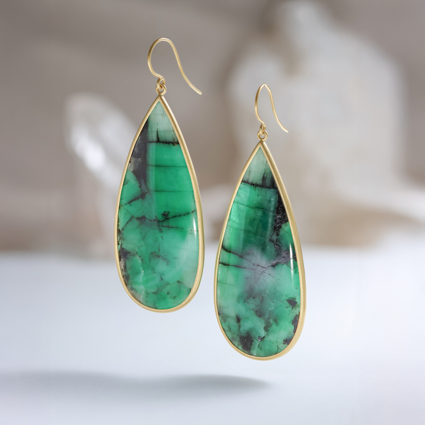 Baxter Moerman Emerald Drop Earrings