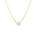 Baxter Moerman Diamond Solitaire Necklace 3/4ct in 18K Yellow Gold