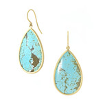 Baxter Moerman Mine 8 Pale Blue Turquoise Drop Earrings