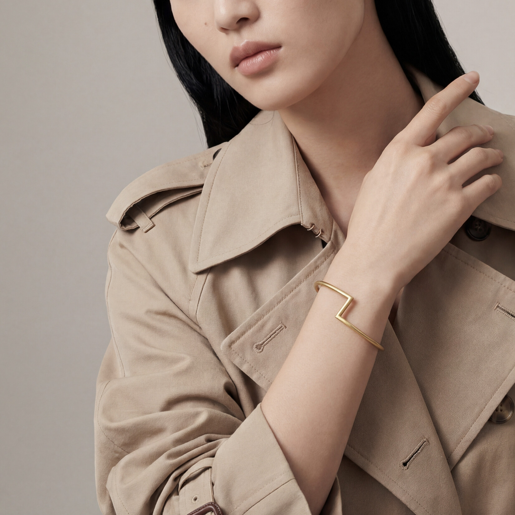 Baxter Moerman Ziggy Bangle 18K Matte Yellow 3mm wide