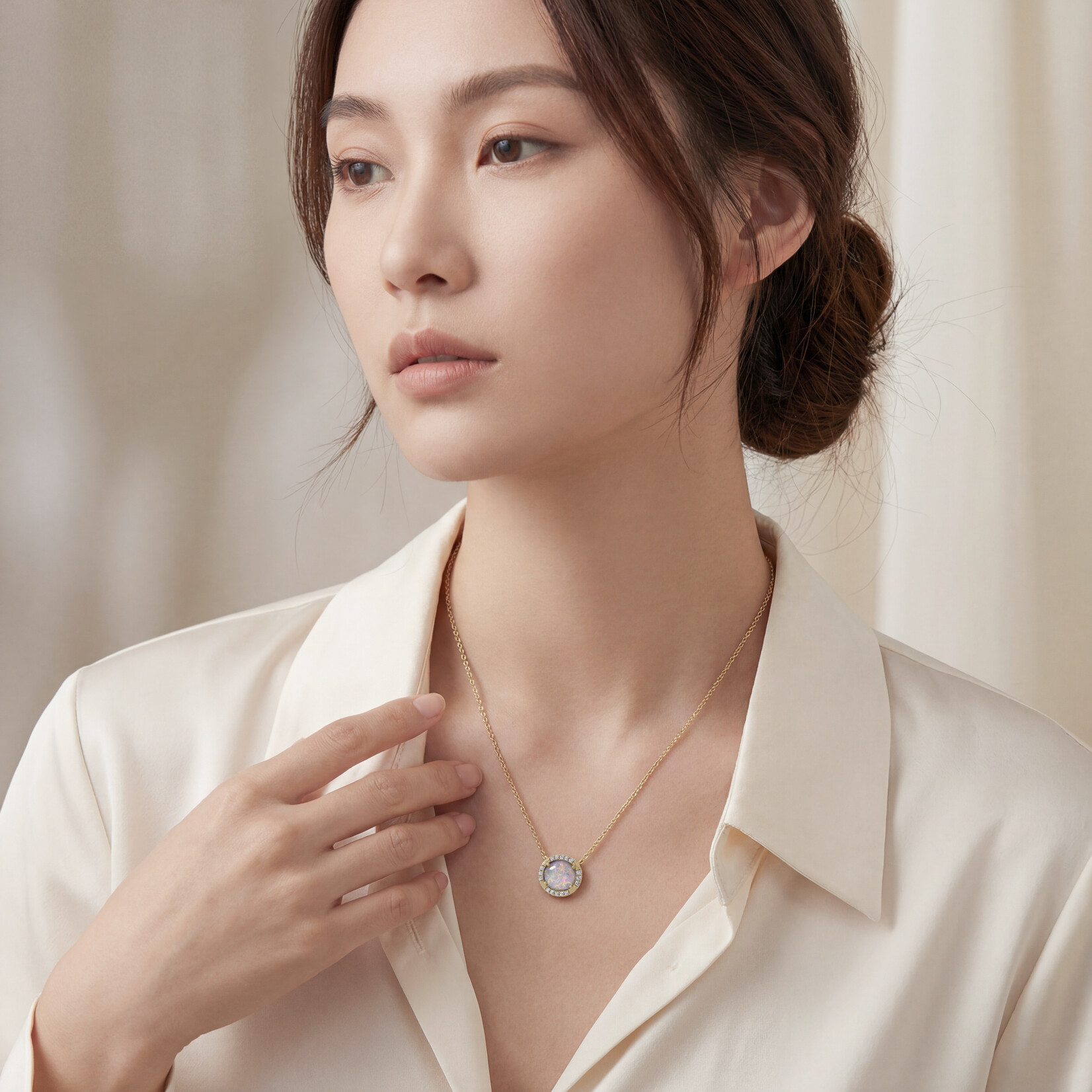 Baxter Moerman Coco Necklace with Opal