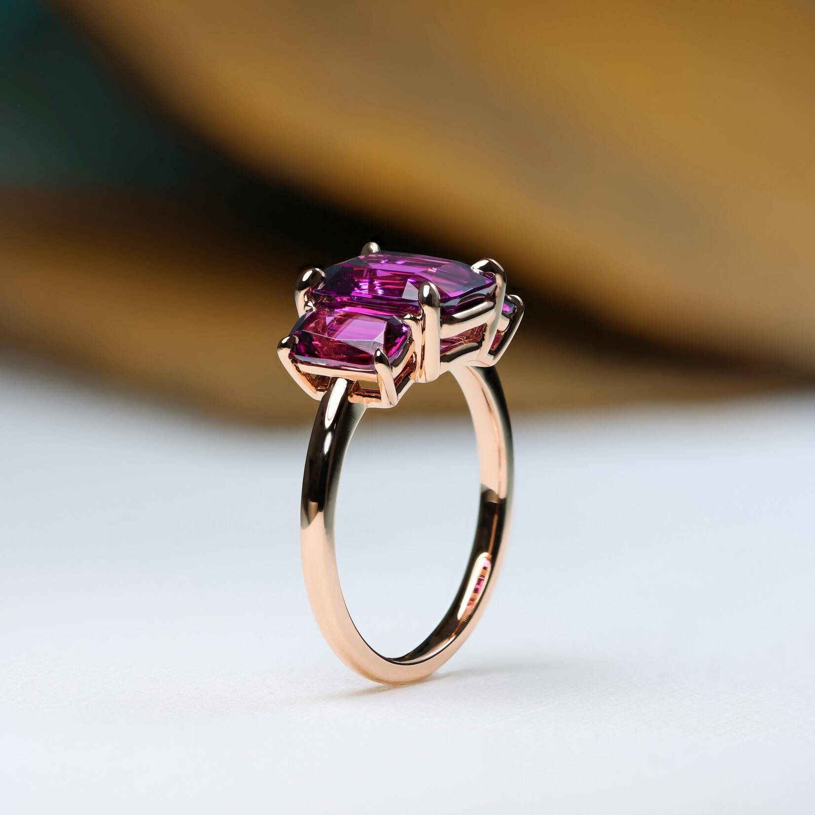 Baxter Moerman Penelope Ring with Purple Garnet
