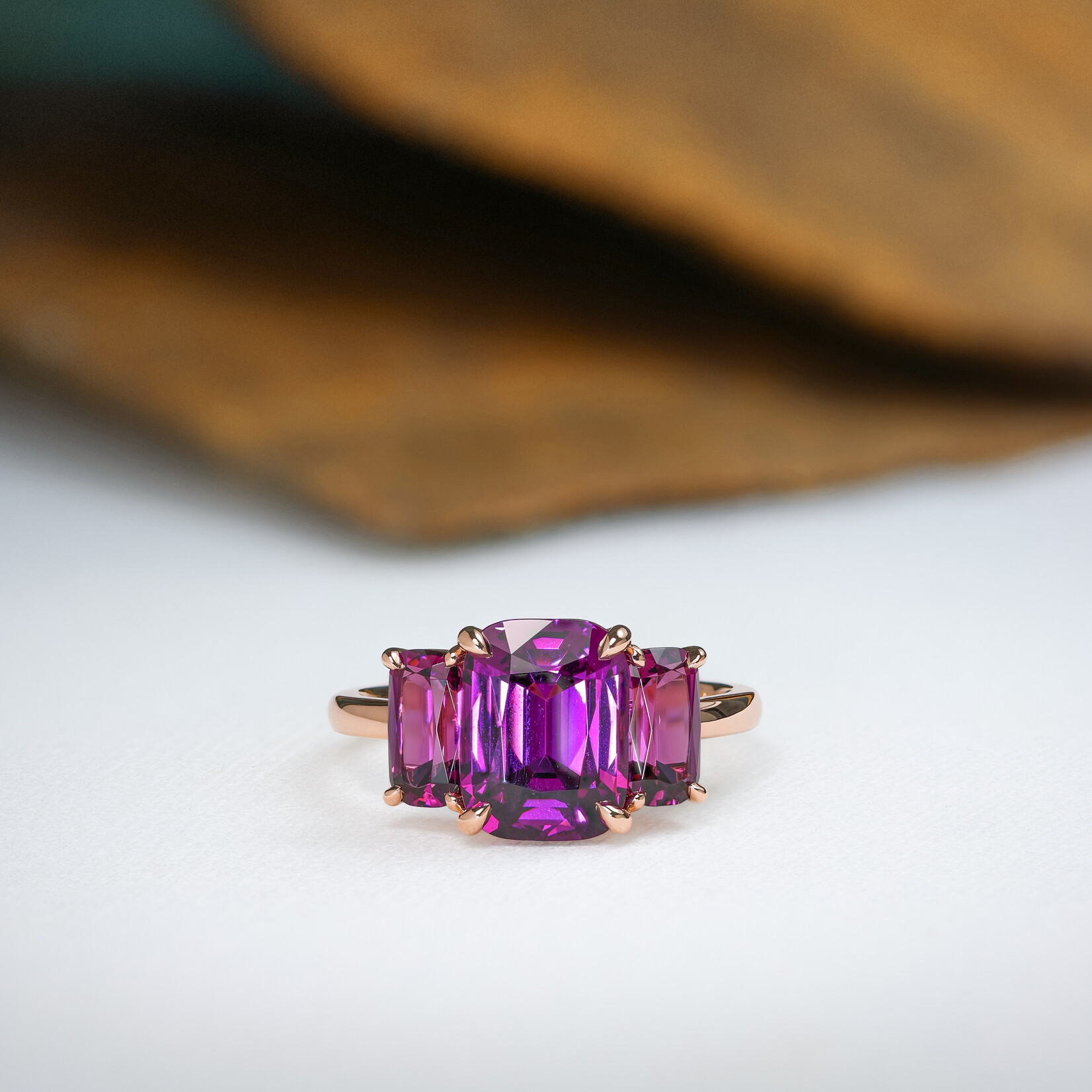 Baxter Moerman Penelope Ring with Purple Garnet