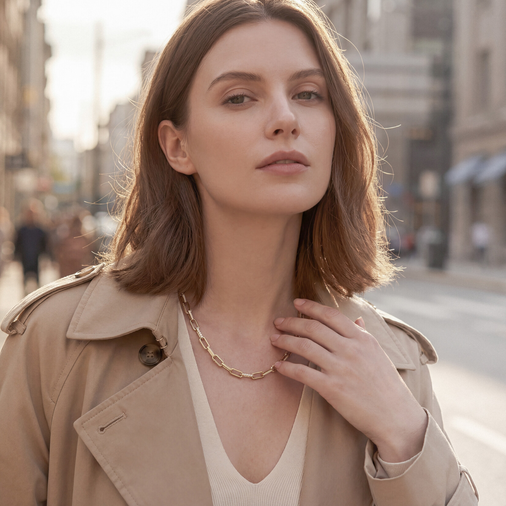 Baxter Moerman Roxy Diamond Link Necklace