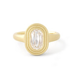 Baxter Moerman Ripple Ring with Scissor Cut Diamond