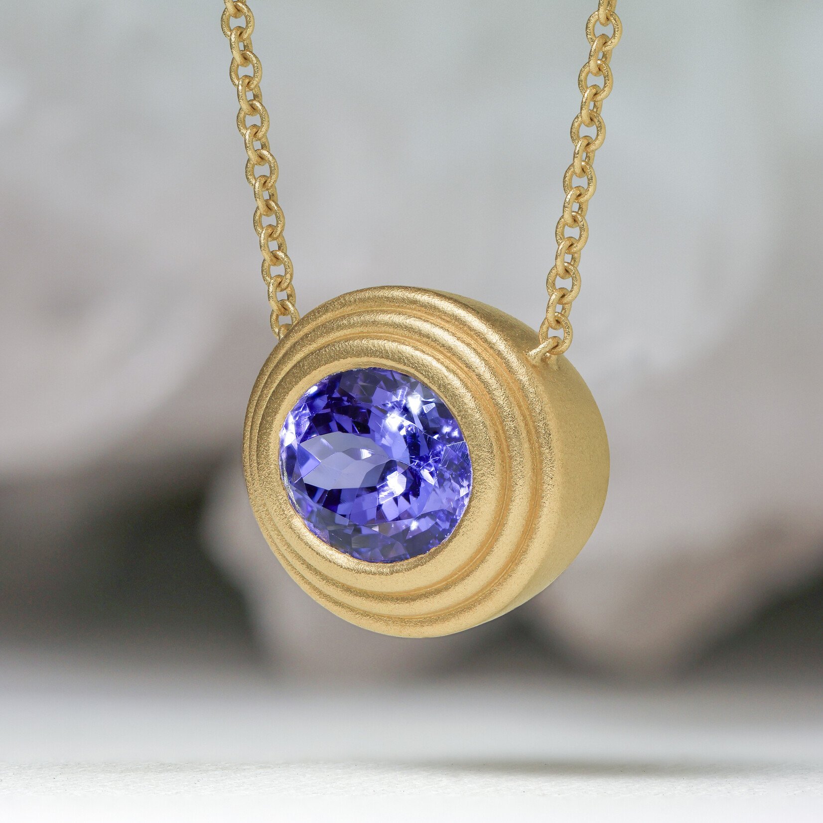 Baxter Moerman Ripple Necklace with Tanzanite