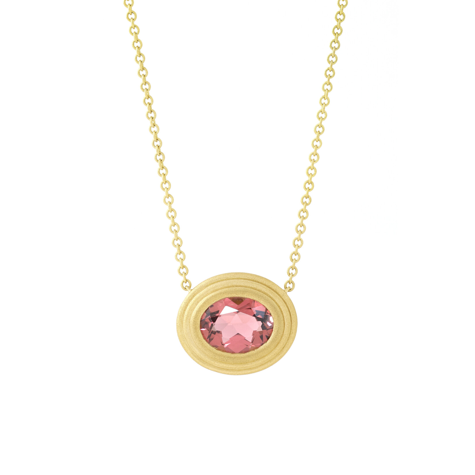 Baxter Moerman Ripple Necklace with 1.69ct Pink Tourmaline