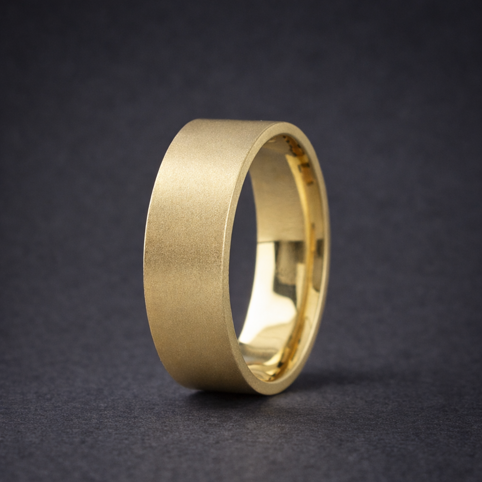 Baxter Moerman Flat Top Band - 6mm, Matte Finish, Size 10