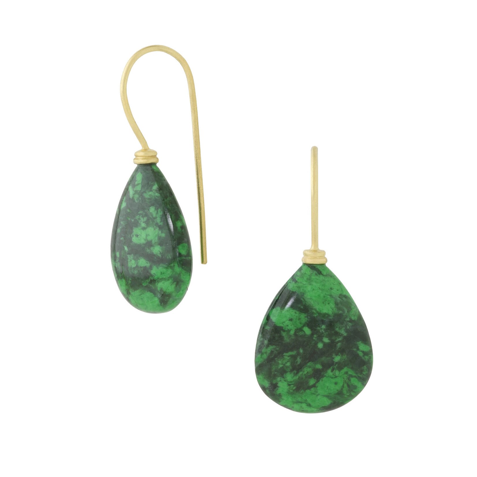 Maw Sit Sit Drop Earrings Large, 18KY