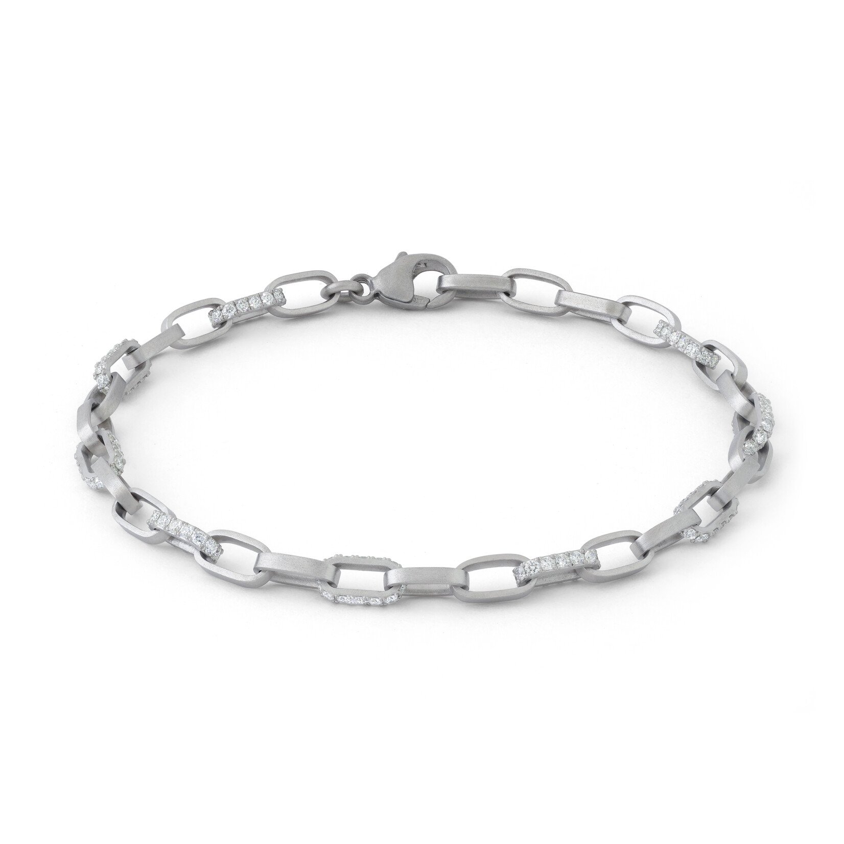 Baxter Moerman Roxy Diamond Link Bracelet in Platinum