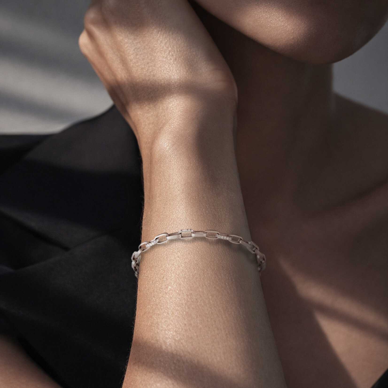 Baxter Moerman Roxy Diamond Link Bracelet in Platinum