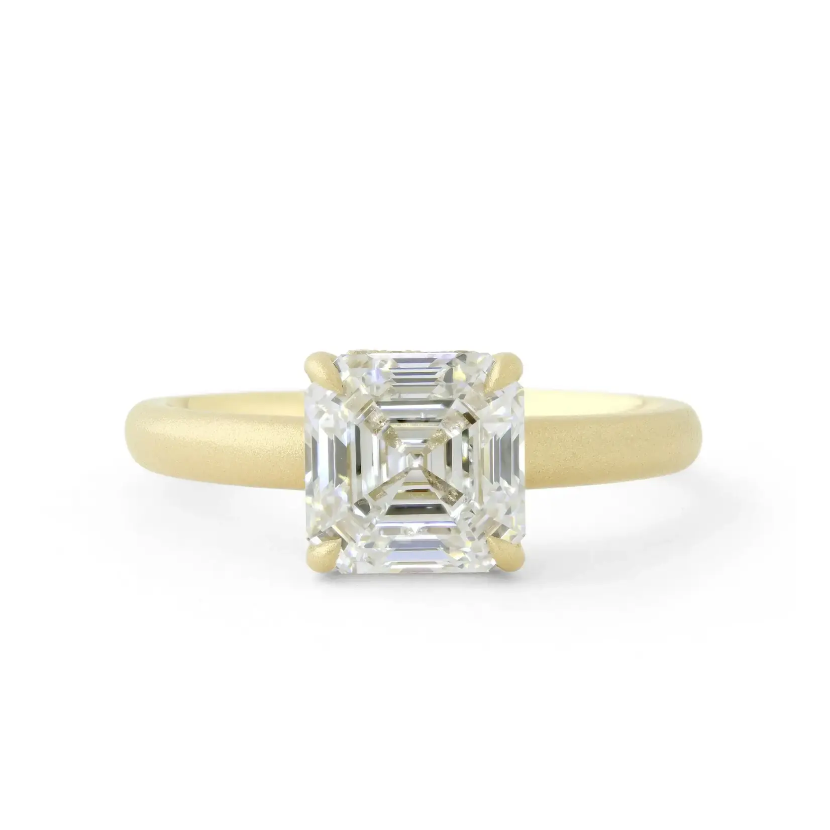 Baxter Moerman Aiko Ring with Asscher Lab Grown Diamond and Hidden Halo18KY, F/VVS2, GIA 6522836060