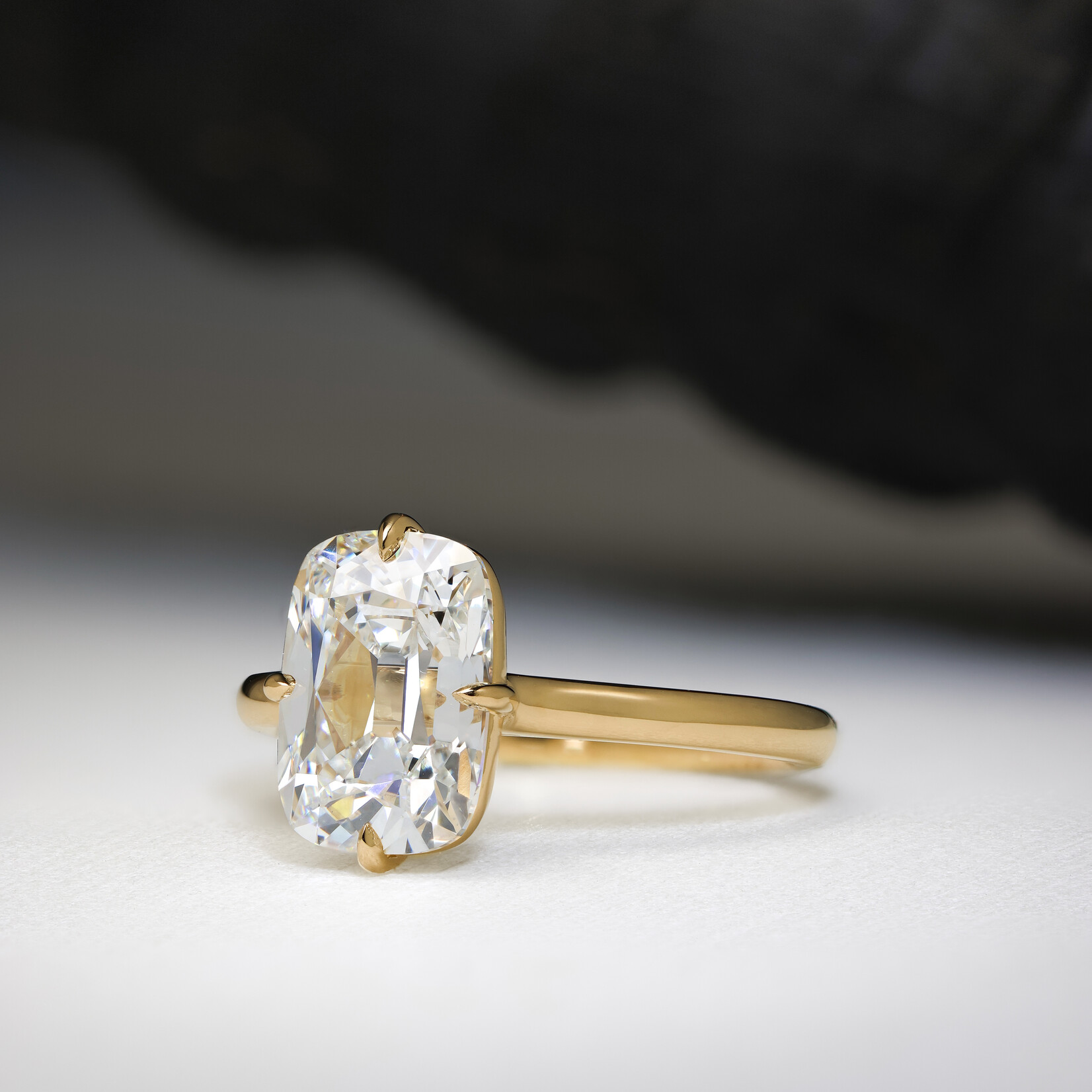 Baxter Moerman Isla Ring Mine Cut Lab Diamond